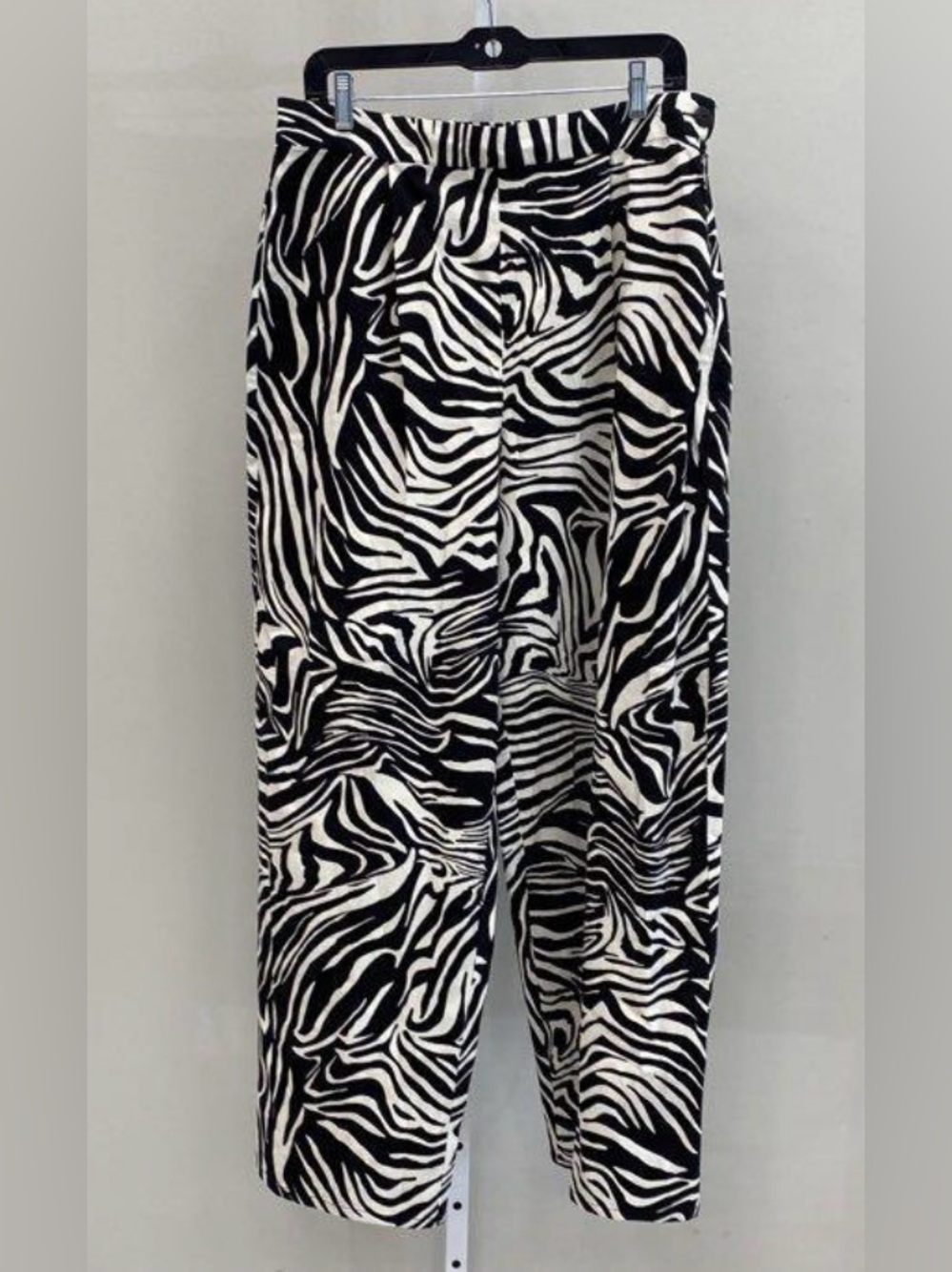 NWT CoreyLynnCalter x Anthropologie B&W Zebra Print Pant Size L